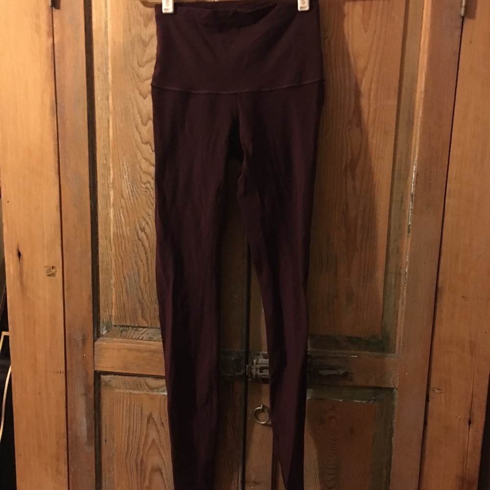 Maroon Lulu Lemon leggings